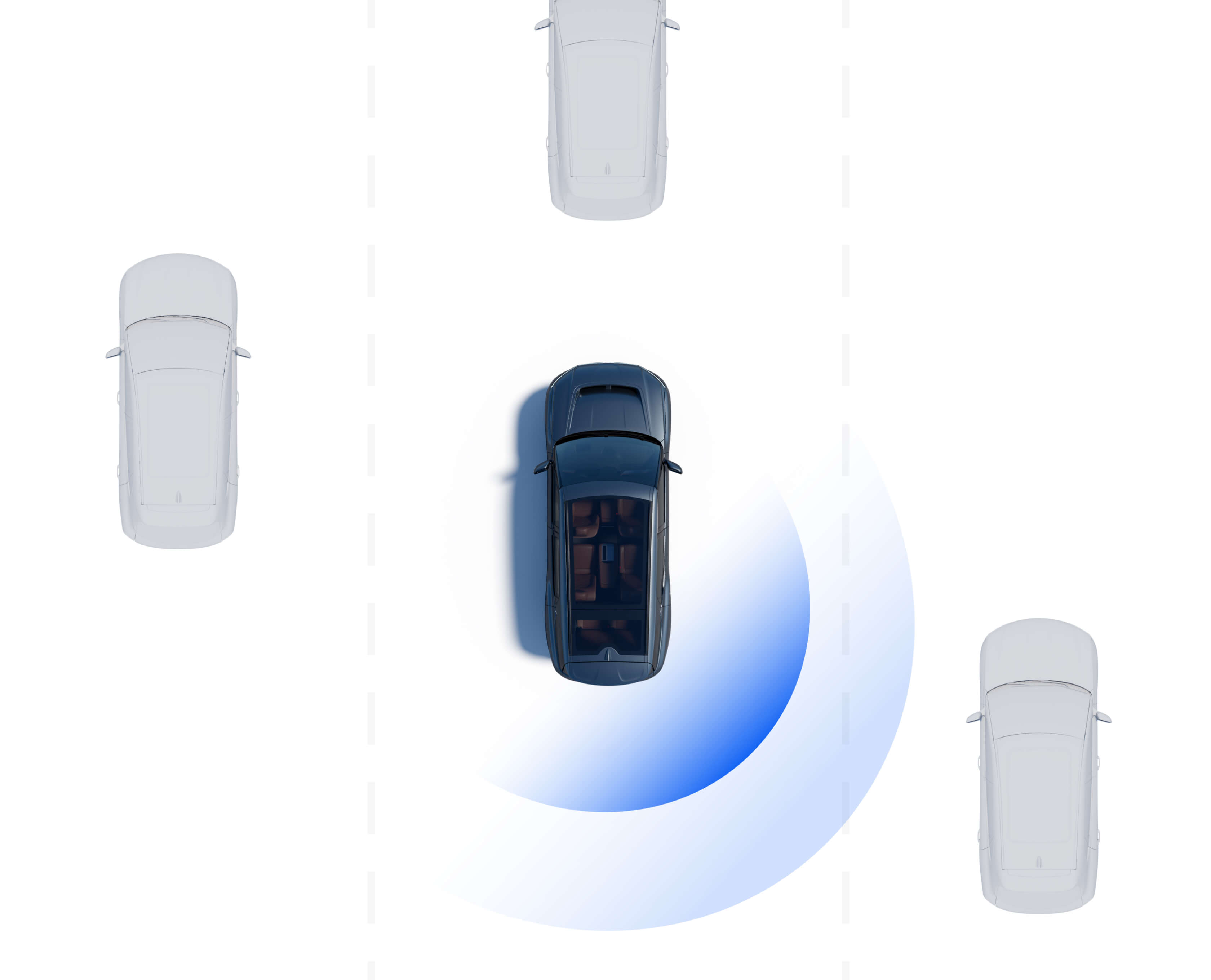 Grâce à des capteurs radar, la détection des angles morts alerte les conducteurs VinFast dès qu'un véhicule est détecté dans un angle mort difficile à voir, afin d'éviter les changements de voie dangereux et de les avertir lorsqu'une voiture ou un objet s'approche trop près.  Régulateur de vitesse adaptative  Le Régulateur de vitesse adaptative aide les conducteurs de VinFast à conserver une distance et une vitesse sécuritaires en ajustant automatiquement la vitesse de leur véhicule, pour correspondre à cel
