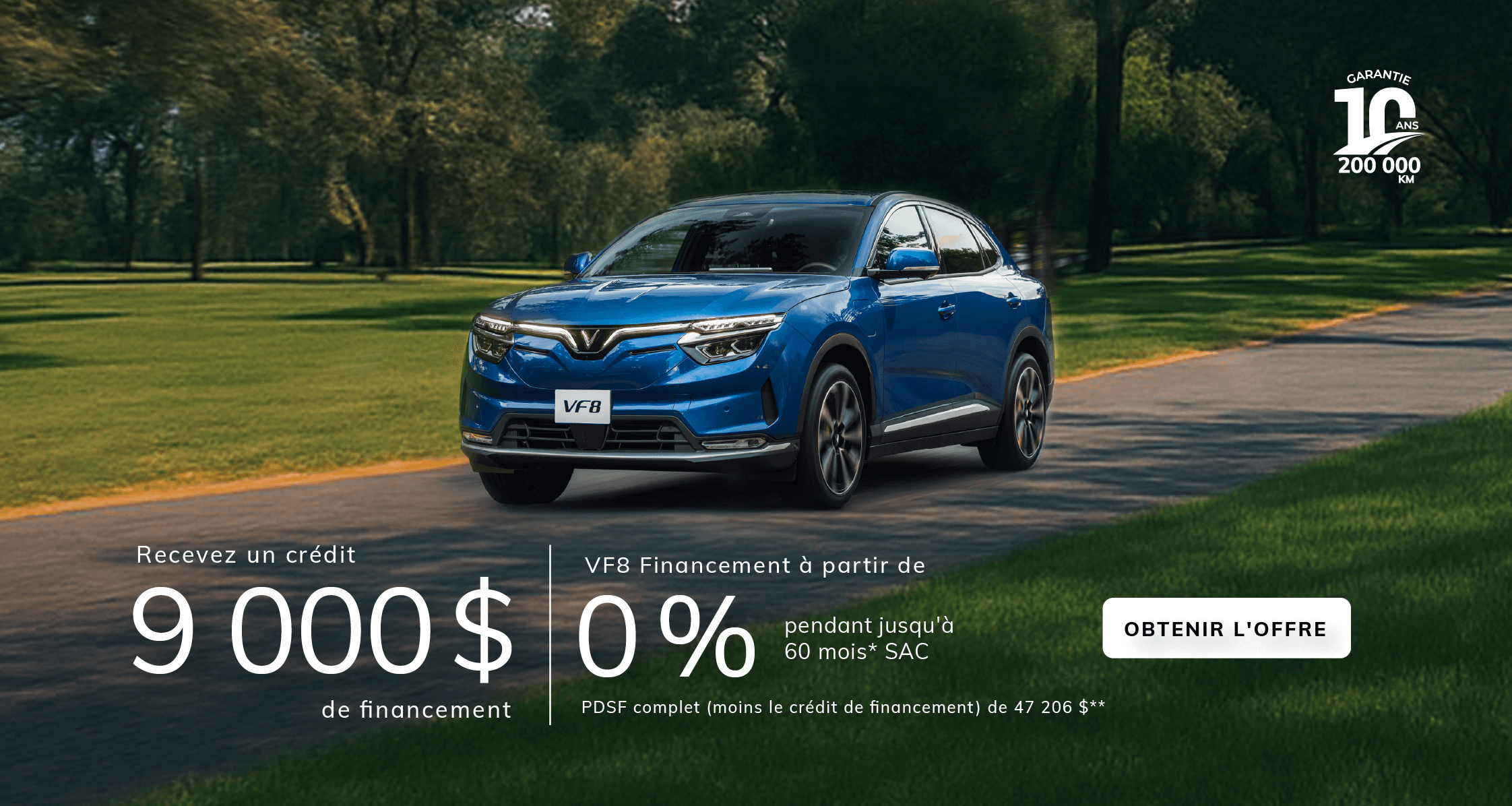 Découvrez le futur du style et du confort avec le révolutionnaire VF 8 - Ontario