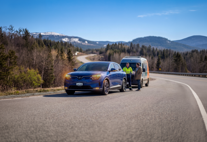 VinFast EV cars are eligible for 24/7 flexible maintenance, rescue, and repair services